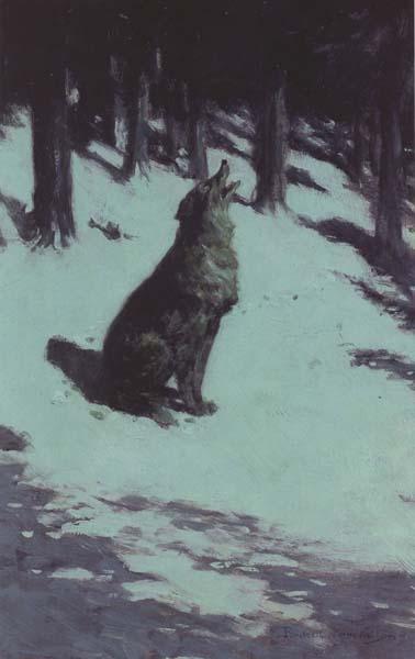 Frederic Remington Voice of the Hills (mk43) Sweden oil painting art